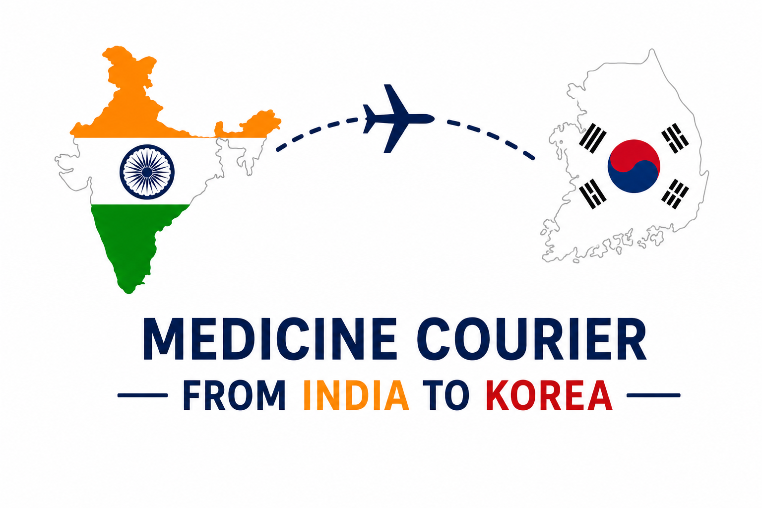 Medicine Courier from India to Korea - Fast & Secure Service